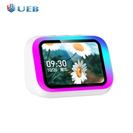 ลำโพงอัจฉริยะผู้ช่วยเสียงลำโพงบูลทูธไฟ RGB เตือนนาฬิกาสำหรับบ้าน