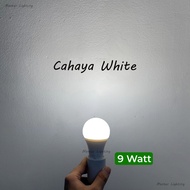 CAHAYA 9 watt led bulb with e27 fitting, white light bulb