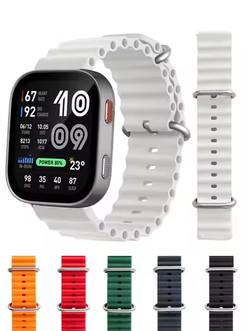 For Amazfit Bip Max bip 6 bip 5 Smartwatch Ocean Band Wristband Soft Silicone Sport Bracelet Correa 