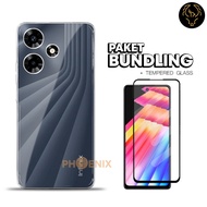 Soft Case Infinix Hot 20 5G, 20i, 30, 30 Play, 30i Ultra Clear Casing Free Tempered Glass