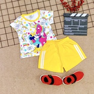 Pony thigh elastic set for girls size: 8-28kg, cotton set in small size for girls to wear at home