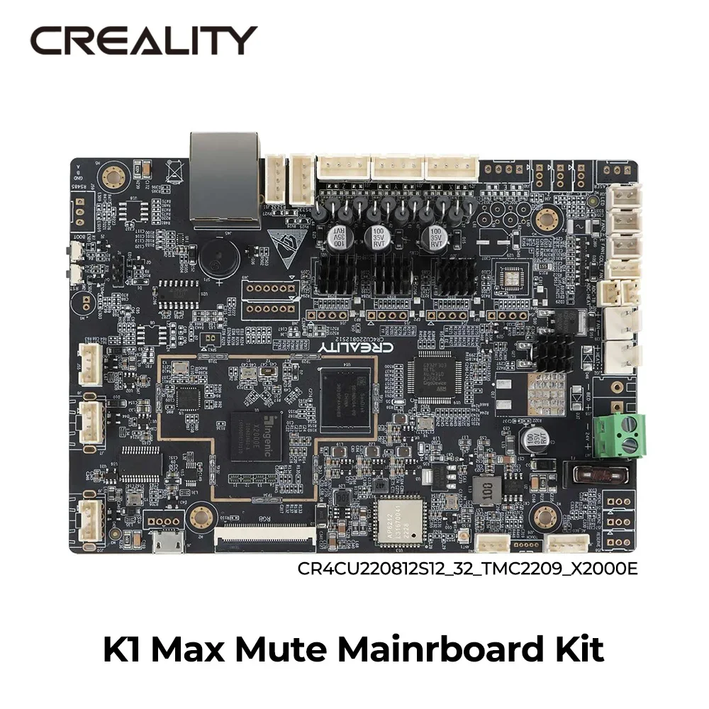 Creality | Creality K1/K1 MAX Motherboard Silent Board Upgraded CR4CU220812S12 32Bit TMC2209 X2000E