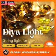 20L Diwali Light GOLDEN Deepak Diya LED Fairy String Light Home Diwali Deepavali Light festival Decoration