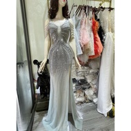 ĐẦM DẠ HỘI ĐÍNH ĐÁ SANG TRỌNG NHÀ KT CLOTHING