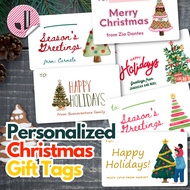 Personalized Christmas Gift Tags | Christmas Tree Design | Holiday Cards | Gift Card | Gift Tag