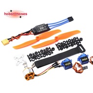 2200KV Brushless Motor 30A ESC XT60 Plug SG90 9G Micro-Servo 6035 Propeller for RC Fixed Wing Plane 