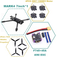 Rctosky MARK4 7inch F745 V2 Flight Control 45/60A 4INI ESC rack drone FPV carbon fiber PV Racing Dro