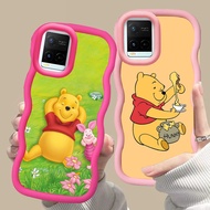 MERAH D-6 Winnie The Pooh Pink red Casing for VIVO V30 Y02a Y21a Y02t Y02 Y21s Y21 Y21t Pro 5G black