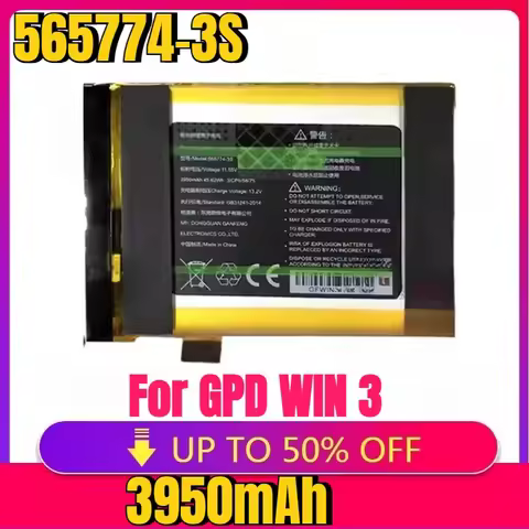New High quality replaceable Battery 3950mAh 565774-3S Battery For GPD WIN 3 WIN3 WIN 4 Batteries + 