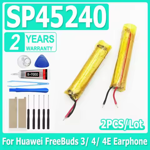 2pcs/lot New SP45240 Replacement Battery For Huawei FreeBuds 3 Freebuds 4 4E Wireless Bluetooth TWS 