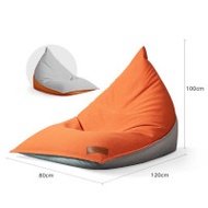 Luckysac 麻布豆袋懶人梳化 - 橙色 | 加高背墊 | 兩邊可反轉用 | 豆袋沙發