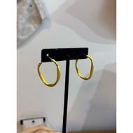SG Stock yellow circle earring nice quality fast delivery