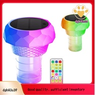 2PCS Solar Pool Chlorine Floater RGB Lamp Lighting Remote Control LED Pood Decor Lights for Swimming