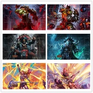 Anime Game Flesh and Blood TCG Accessory 600*350*2mm DIY Card Playmat Gravy Bones kayo Pleiades Hobb