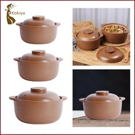 [kokiya] Clay Pot Rice Pot Clay Cooking Pot Handmade Cantonese Clay Pot Rice Unglazed Clay Pots for 