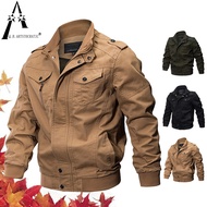 Plus Size Military Bomber Jacket Men Spring Autumn Casual Multi-pocket Pilot Jackets Male Army Cargo Flight Mens Jackets M-6XL