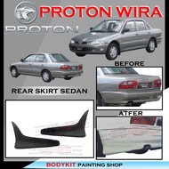 PPOTON WIRA SALOON/SEDAN STYLE REAR SKIRT SKIRT BELAKANG-MATERAIL FIBER BODYKIT