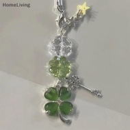 Lucky Leaf Phone Pendant Fashion Chain Cute Clover Keychain 4-Leaf Backpack Decoration
