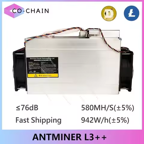 ASIC Miner Than ANTMINER L3 L3++( with Power Supply )Scrypt Litecoin Miner 580MH/s LTC Come With Dog