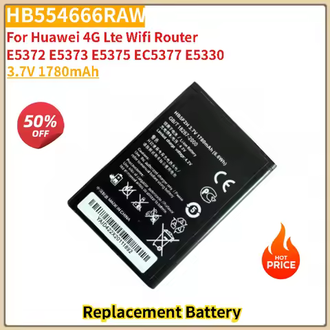 HB554666RAW Battery 3.7V 1780mAh For HUAWEI 4G Lte WIFI Router E5375 EC5377 E5372 E5373 E5330 Brand-