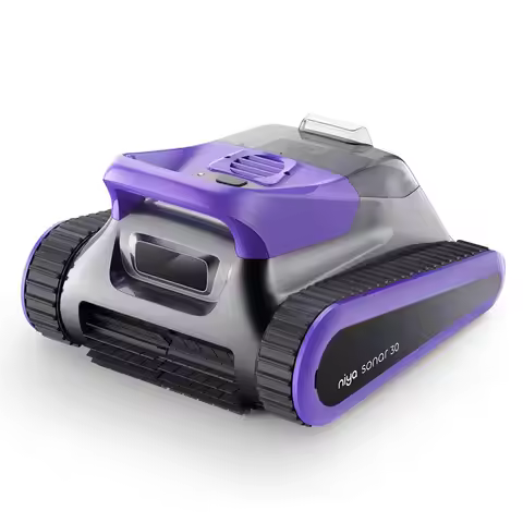 Niya Sonar 30 Cordless Robotic Pool Cleaner from The Creators of , up to 33 FT in Pool Length, Wall 