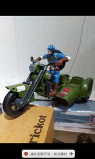 二手欠遙控器 R/C  Marvel legends DC CAPTAIN AMERICA FIGURE with  motorcycle   美囯隊長 連電單車  KONG6468