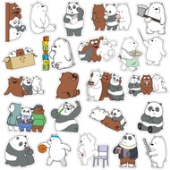 36 Pcs/Lot Anime We Bare Bears Sticker Decal for Children Christmas Gifts Backpack Notebook Waterproof Stickers