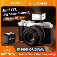 ZENIKO ZT08 Mini TTL Flash Light Quick Release Hot Shoe for Sony Canon R50 Nikon Z50 II Fujifilm XM5