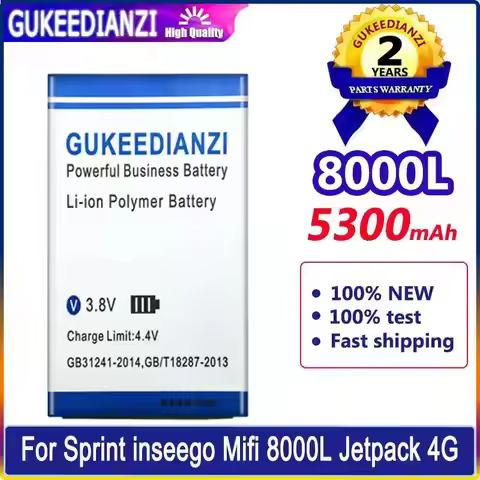 4G Mobile Hotspot Device Battery 5300Mah For Sprint Inseego Mifi 8000L Jetpack 160002