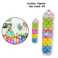 Pastel colored ball pool, contents 100 pcs SNI - soft colorful ball pool - toy ball pool