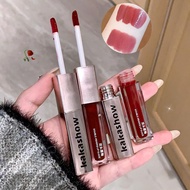 Kakashow Double Headed Lip Glaze Mirror Transparent Not Matte Women's Long-lasting Wear Fade R4f8