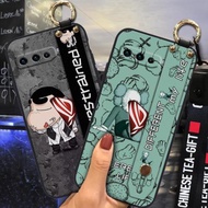 適用Asus華碩ZS661KS/ROG Phone3/ROG3手機殼質感動漫腕帶個性