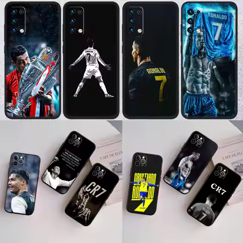 Star Football C-Cr7 Shell Phone Case for OPPO A40 A60 A80 A15 A16 A16K A12 A17 A17K A54 A54S A53 A53