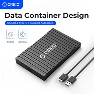 ORICO 2.5 Inch USB3.0 &amp; Type-C 5Gbps HDD Case Data Container Design Auto-Sleep for SSD/HDD SATA Hard Drive Disk Enclosure