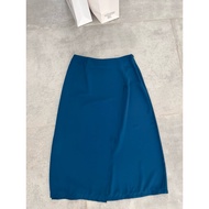 Cobalt blue office skirt