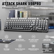 ATTACK SHARK X98PRO Wireless Mechanical Gaming Keyboard Gasket Hot Swappable Side Printed PBT Keycap