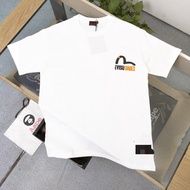 EVISU/God of Fortune/2026 Classic Round Neck Short-Sleeved T-Shirt Men Women New Style All-Match Sim