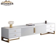 MOHIKER Tv Console Light Luxury Tv Cabinet Nordic Style Cabinet Modern Simple Living Room Household Small Family Tea Table Tv Cabinet Floor Cabinet MO320