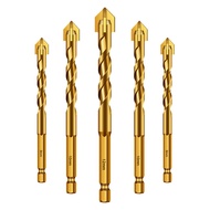 Triangular drill bit for drilling tiles, specialized for concrete, cement, and ceramic tiles gold Fo