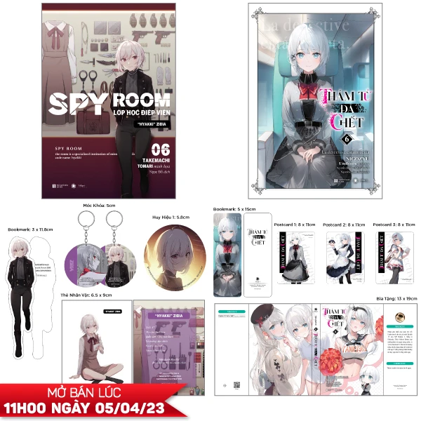 Bộ Sách Thám Tử Đã Chết - Tập 6 + SPY ROOM - Lớp Học Điệp Viên - Tập 6 - Tặng Kèm Quà + Huy Hiệu + M