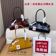 [1: 1 LOGO Correct ] c Female Bag New Style empare34 Handbag Fashion Retro Style Bowling Bag One-Sho