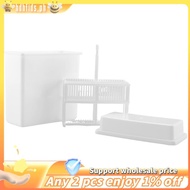 2 in 1 White 24 Pieces Microscope Slides Staining Rack Dish Set