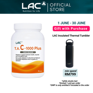 [Expiry Oct 2026] LAC T.A. C-1000 Plus Timed-Release (90 Caplets) Triple Action Vitamin C for Immune