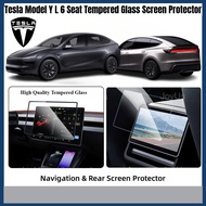 Tesla Model Y L 6 Seater (2026-2027) Infotainment Screen Tempered Glass Navigation Screen Protector 