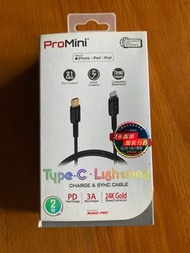 ProMini TypeC 充電線 叉電線 2M Charging Cable USB data cable