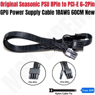 PSU 8Pin to PCIe 8Pin 6+2Pin GPU Power Cable 18AWG for SEASONIC PRIME Gold GX-1300, GX-1000, GX-850,