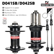 NOVATEC กลอง D041SB/D042SB Jiuyu ดิสก์เบรกจักรยานเสือภูเขา4 Peilin ดรัม28/32/36หลุม