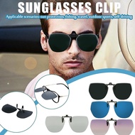 Sunglasses Clip Flip Up And Down Frameless Ultraviolet-proof Outdoor Stable Practical I6e8