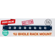 19inch Rack Mount 1U Panel With 8Hole