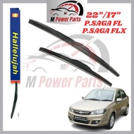 HALLELUJAH Car Window Depan Wiper Viper Kereta Saga FL FLX 1.3 1.6 Wiper Kereta Yper Viper 22"/17" W